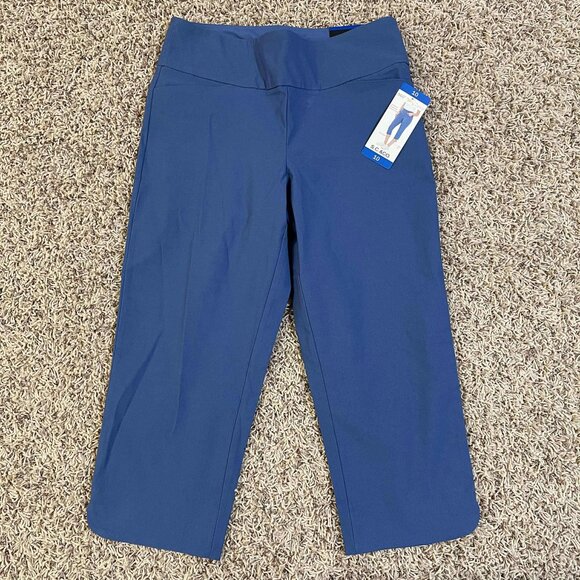 S.C. & Co. Women’s Tummy Control Pull-On Capri Pants Blue, Size 10 (New) - Picture 1 of 9